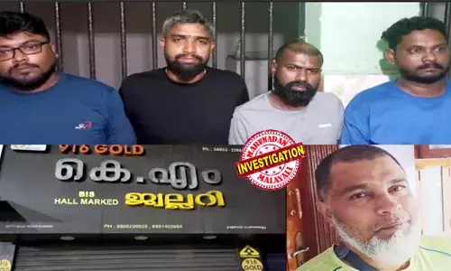 ഓടിട്ട കെട്ടിടത്തിലുള്ള ജ്വല്ലറിയില്‍ ആഭരണങ്ങള്‍ സൂക്ഷിക്കില്ലെന്ന് അറിയാമായിരുന്നു; രാത്രി പതിവായി സ്‌കൂട്ടറില്‍ വീട്ടിലേക്ക് പോകുന്നതും നിരീക്ഷിച്ചു; പെരിന്തല്‍മണ്ണ കെ എം ജ്വല്ലറി ഉടമയെ ആക്രമിച്ച് സ്വര്‍ണം കവര്‍ന്ന കേസിലെ ഗൂഢാലോചന തൃശൂരിലെ ലോഡ്ജില്‍ വച്ച്