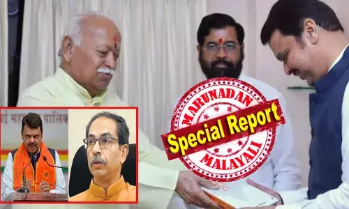 ഉദ്ദവ് താക്കറയെ കൂടെ കൂട്ടണം; അങ്ങനെ വന്നാല്‍ വഖഫ് ബില്ലിനെ അടക്കം പിന്തുണയ്ക്കാന്‍ ഒന്‍പത് എംപിമാരെ കിട്ടും; ഷിന്‍ഡെയുടേയും അജിത് പവാറിന്റേയും സമ്മര്‍ദ്ദത്തിന് വഴങ്ങില്ല; മഹാരാഷ്ട്രയെ ബിജെപി തന്നെ നയിക്കണമെന്ന് ആര്‍ എസ് എസ്; ഫഡ്‌നാവീസ് മുഖ്യമന്ത്രിയാകുന്നതിനെ എതിര്‍ക്കില്ല; പരിവാര്‍ പാളയത്തില്‍ താക്കറെയുടെ മകന്‍ വീണ്ടുമെത്തുമോ?