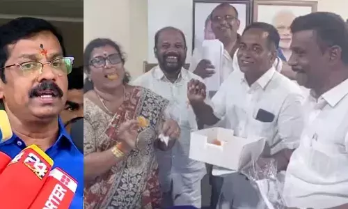 സി കൃഷ്ണകുമാറിനെതിരായ സാമ്പത്തിക ആരോപണം ഗുരുതരം;  തമിഴ്‌നാട്ടിലെ ബ്ലേഡ് കമ്പനിയെ കുറിച്ച് അന്വേഷിക്കണം;  കോണ്‍ഗ്രസ് നല്‍കിയ ലഡ്ഡു നഗരസഭാധ്യക്ഷ കഴിച്ചെന്നും വി കെ ശ്രീകണ്ഠന്‍;  പാലക്കാട്ടെ 18 ബിജെപി കൗണ്‍സിലര്‍മാരെ സ്വാഗതം ചെയ്ത് കോണ്‍ഗ്രസ്