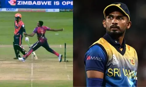 അടിവാങ്ങികൂട്ടി ശ്രീലങ്കന്‍ ഓൾ റൗണ്ടർ ദാസുൻ ഷനക; നോ ബോളിനും ഒരു പഞ്ഞവുമില്ല; ഓവറിലെ ആദ്യ മൂന്ന് പന്തുകളിൽ വഴങ്ങിയത് 30 റണ്‍സ്; ഒത്തുകളിയെന്ന് ആരോപണം