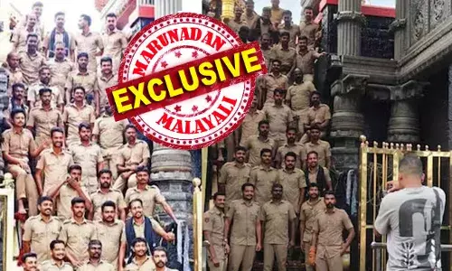 ആ ചിത്രത്തിന് സെറ്റിട്ടത് പോലീസ് ഫോട്ടോഗ്രാഫര്‍; പിന്നില്‍ നിന്നും മാതൃഭൂമിക്കാരനും ദേവസ്വത്തിലെ മറ്റൊരാളും ചിത്രം പകര്‍ത്തി; ഹിന്ദു സംഘടനകള്‍ക്ക് ആ ആചാര ലംഘനം ചോര്‍ത്തിയത് ആര്? ദേവസ്വവും പോലീസും രഹസ്യ അന്വേഷണത്തില്‍; സിസിടിവി നിരീക്ഷണത്തില്‍ പതിനെട്ടാംപടിയിലെ ആചാര ലംഘനവും അറിഞ്ഞില്ല! സോപാനത്തെ പ്രശാന്തിന്റെ വീഡിയോയും ചര്‍ച്ചകളിലേക്ക്