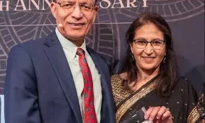 ജയ് ചൗധരിയും ഭാര്യ ജ്യോതിയും സിന്‍സിനാറ്റി സര്‍വകലാശാലയ്ക്ക് 4 മില്യണ്‍ ഡോളര്‍ സംഭാവന നല്‍കി