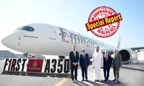 നോര്‍ത്ത് പോളിന് മുകളിലൂടെ പറന്നാലും സ്പീഡുള്ള ഇന്റര്‍നെറ്റ് ലഭിക്കും; മെഴ്‌സിഡസ് എസ് ക്ലാസ് മോഡല്‍ സീറ്റ്; 312 പേര്‍ക്ക് യാത്ര ചെയ്യാവുന്ന എമിറേറ്‌സിന്റ ആദ്യ അ350 വിമാനം ദുബായില്‍ നിന്ന് ആദ്യം പറക്കുക എഡിന്‍ബറോയിലേക്ക്