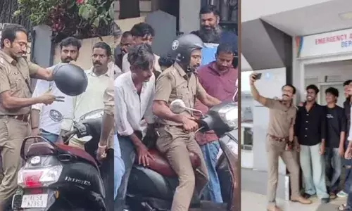 പൊലീസ് വേഷത്തിൽ നടൻ ഷൈൻ ടോം ചാക്കോ; പൊലീസിന്റെ പെട്രോളിങ് ആണെന്ന് കരുതി സ്കൂട്ടര്‍ പെട്ടെന്ന് ബ്രേക്കിട്ടു; യുവാവ് റോഡിൽ തെന്നി വീണു; പിന്നാലെ യുവാവിനെ വണ്ടിയിൽ കയറ്റി താരം ആശുപത്രിയിലേക്ക്