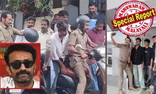 ഹെല്‍മറ്റില്ലാതെ വന്ന യുവാവ് പോലീസ് യൂണിഫോമിലെ നടനെ കണ്ട് തെറ്റിധരിച്ചു; പെട്ടെന്ന് ബ്രേക്കിട്ടപ്പോള്‍ ബൈക്ക് തെന്നി വീണു; ഷൈന്‍ ടോം ചാക്കോയുടെ പോലീസ് വേഷം യഥാര്‍ത്ഥ അപകടമുണ്ടാക്കിയോ? എടപ്പാളില്‍ സംഭവിച്ചതില്‍ രണ്ടു വെര്‍ഷന്‍