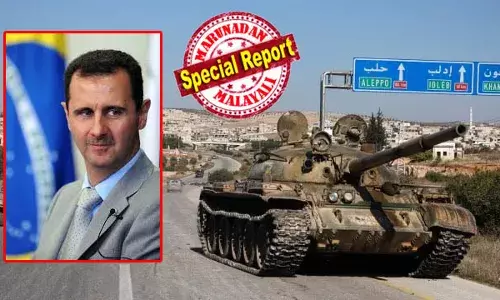 അലപ്പോ നഗരത്തില്‍ മുന്നേറിയ വിമതരെ തുരത്തി റഷ്യന്‍ വ്യോമാക്രമണം; സിറിയയിലെ നാലാമത്തെ പ്രധാന നഗരമായ ഹമയിലേക്കുള്ള വിമത മുന്നേറ്റം തടഞ്ഞ് സിറിയന്‍ സേന; എത്ര ശക്തരായിരുന്നാലും ഭീകരവാദികളെയും അവരെ പിന്തുണക്കുന്നവരെയും പരാജയപ്പെടുത്തുമെന്ന് ബാഷര്‍ അല്‍ അസദ്