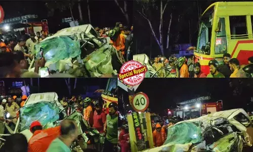 ആലപ്പുഴയില്‍  കളര്‍കോട് കാറും കെഎസ്ആര്‍ടിസി ബസും കൂട്ടിയിടിച്ച് അപകടം; അഞ്ച് മെഡിക്കല്‍ വിദ്യാര്‍ത്ഥികള്‍ക്ക് ദാരുണാന്ത്യം; രണ്ടുപേര്‍ക്ക് പരിക്ക്; കെഎസ്ആര്‍ടിസി ബസിലേക്ക് കാര്‍ ഇടിച്ചുകയറിയെന്ന് ദൃക്‌സാക്ഷികള്‍; മരണമടഞ്ഞത് വണ്ടാനം മെഡിക്കല്‍ കോളേജിലെ വിദ്യാര്‍ത്ഥികള്‍