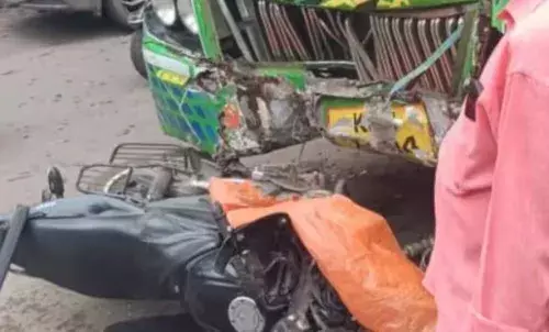 സ്വകാര്യ ബസും ബൈക്കും കൂട്ടിയിടിച്ച് അപകടം; ബൈക്ക് യാത്രക്കാരന് പരിക്ക്; സംഭവം കോഴിക്കോട്
