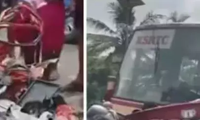 എം.സി റോഡിൽ വീണ്ടും ജീവനെടുത്ത് അപകടം; കാറും കെ.എസ്.ആർ.ടി.സി ബസും കൂട്ടിയിടിച്ച് വൻ അപകടം; അമ്മയ്ക്ക് ദാരുണാന്ത്യം; മകന്റെ നില അതീവ ഗുരുതരം