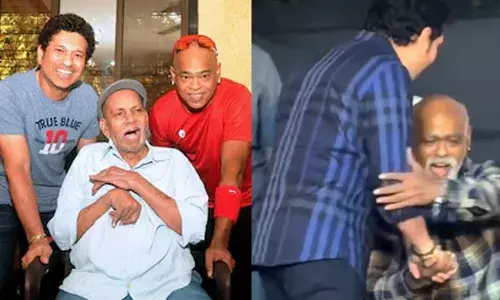 അച്രേക്കറിന്റെ ക്രിക്കറ്റ് കളരിയില്‍ തുടങ്ങിയ സൗഹൃദം;  സ്‌കൂള്‍ ക്രിക്കറ്റിലെ റെക്കോര്‍ഡ് കൂട്ടുകെട്ട്; ലോകക്രിക്കറ്റില്‍ ഒരാള്‍ ബാറ്റുകൊണ്ട് ചരിത്രം രചിച്ചപ്പോള്‍ പാതിവഴിയില്‍ വീണ രണ്ടാമന്‍; പ്രിയ പരിശീലകന് സ്മരണാഞ്ജലിയായി കാംബ്ലിയുടെ ഗാനം; കയ്യടിച്ച് സച്ചിന്‍