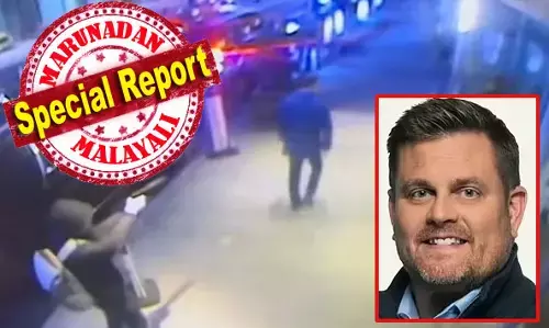 മാന്‍ഹാട്ടന്‍ ഹോട്ടലിലേക്ക് നടന്നു പോകുമ്പോള്‍ മുഖംമൂടി അണിഞ്ഞയാള്‍ പിറകില്‍ നിന്ന് സൈലന്‍സര്‍ ഘടിപ്പിച്ച തോക്കില്‍ നിന്ന് വെടിയുതിര്‍ത്തു അമേരിക്കയിലെ ഏറ്റവും വലിയ ഹെല്‍ത്ത് കെയര്‍ കമ്പനി ഉടമ വെടിയേറ്റ് മരിക്കുന്ന സിസിടിവി ദൃശ്യങ്ങള്‍ പുറത്ത്