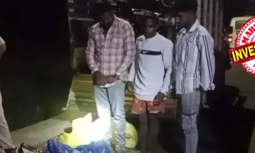 42 പൊതികളിലായി ടേപ്പ് ചുറ്റി ചരക്ക് വാഹനത്തില്‍ കടത്താന്‍ ശ്രമം; 80 കിലോ കഞ്ചാവ് പിടിയില്‍; തമിഴ്‌നാട് സ്വദേശികള്‍ പിടിയില്‍; കഞ്ചാവ് എത്തിച്ചത് ഒഡീഷയില്‍ നിന്ന്