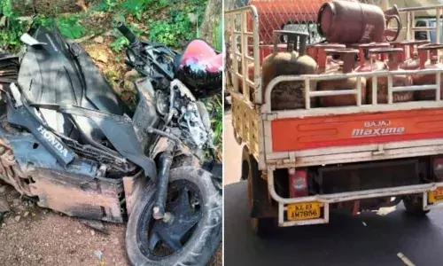 ഗുഡ്സ് ഓട്ടോയും സ്കൂട്ടറും കൂട്ടിയിടിച്ച് അപകടം; സ്കൂട്ടർ യാത്രികന് ദാരുണാന്ത്യം; സംഭവം കണ്ണൂർ ചേലേരിയിൽ