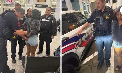 ഹിറ്റ് ആന്ഡ് റണ്ണിന് ശേഷം രക്ഷപെട്ട യുവതിയെ വിമാനത്താവളത്തില് നിന്ന് പിടികൂടി ഹിറ്റ് ആന്ഡ് റണ്ണിന് ശേഷം രക്ഷപെട്ട യുവതിയെ വിമാനത്താവളത്തില് നിന്ന് പിടികൂടി