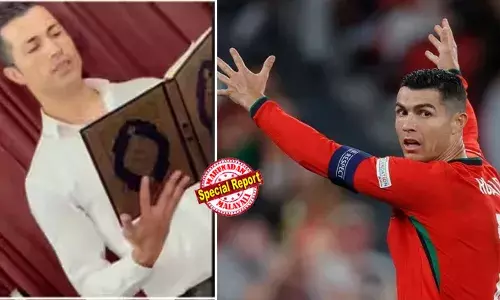 ഖുര്‍ആന്‍ വായിക്കുന്നത് ഇതിഹാസതാരമോ അപരനോ? സൗദിയിലെത്തിയതോടെ ലോകത്തിലെ ഏറ്റവും വിലപിടിച്ച ഫുട്ബാള്‍ താരത്തിന് മാനസാന്തരം ഉണ്ടായോ? ക്രിസ്റ്റ്യാനോ റൊണാള്‍ഡോ ഇസ്ലാം മതം സ്വീകരിച്ചോ? നവമാധ്യമങ്ങളില്‍ വൈറലാവുന്ന വീഡിയോയുടെ യാഥാര്‍ത്ഥ്യം