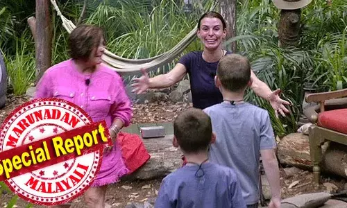 പന്നിയുടെ വൃഷണവും ആടിന്റെ ഗുദഭാഗവും ചേര്‍ത്ത കോക്‌റ്റൈല്‍ കഴിച്ചിരിക്കുമ്പോള്‍ ഐ ആം എ സെലിബ്രെറ്റി ക്യാമ്പിലേക്ക് അപ്രതീക്ഷിതമായി കടന്നെത്തി രണ്ട് ആണ്‍മക്കള്‍; നിയന്ത്രണം വിട്ടോടിയെത്തി കെട്ടിപ്പുണര്‍ന്ന് കൊളീന്‍ റൂണി