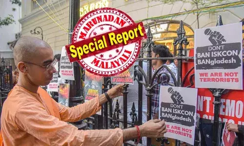 ബംഗ്ലാദേശില്‍ ഇസ്‌കോണിനെതിരെ ആക്രമണം തുടരുന്നു; രാധാകൃഷ്ണ ക്ഷേത്രം അക്രമികള്‍ തീയിട്ട് നശിപ്പിച്ചു; അന്തരീക്ഷം കലുഷിതമാകവേ ഇന്ത്യന്‍ വിദേശകാര്യ സെക്രട്ടറി ബംഗ്ലാദേശിലേക്ക്; ഷേഖ് ഹസീനയുടെ പ്രസംഗം സംപ്രേഷണം ചെയ്യുന്നതിനും വിലക്കിട്ട് ബംഗ്ലാദേശ് കോടതി