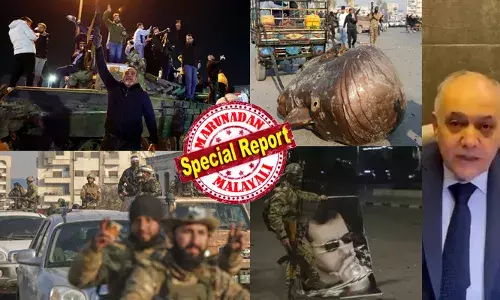 ഇരുണ്ടയുഗത്തിന്റെ അന്ത്യം; സിറിയ പിടിച്ചെടുത്തതായി വിമതസേന; അസദ് അജ്ഞാതയിടത്തേക്ക് രക്ഷപ്പെട്ടതായി അന്താരാഷ്ട്ര മാധ്യമങ്ങള്‍; ജനങ്ങള്‍ തെരുവില്‍; പ്രസിഡന്റിന്റെ പ്രതിമകള്‍ തകര്‍ത്തു; പടക്കം പൊട്ടിച്ച് ആഘോഷം; അധികാരം കൈമാറി സിറിയന്‍ പ്രധാനമന്ത്രി