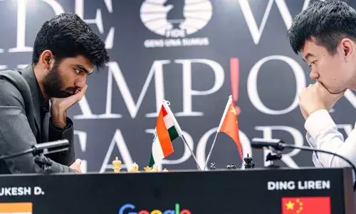 വീണ്ടും സമനില; 12-ാം റൗണ്ടില്‍ ഇന്ത്യന്‍ താരം ഡി. ഗുകേഷിനെ പരാജയപ്പെടുത്തി ചൈനയുടെ ഡിങ് ലിറന്‍; പോയിന്റ് നിലയില്‍ ഒപ്പത്തിനൊപ്പം: അടുത്ത മത്സരം 11ന്