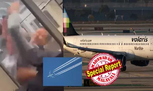 എയർപോർട്ടിൽ നിന്ന് വിമാനം സേഫായി ടേക്ക് ഓഫ്; 19,000 അടി ഉയരത്തിൽ പറന്നു; നിമിഷങ്ങൾക്കകം പരിഭ്രാന്തി; ഫ്ലൈറ്റ് റാഞ്ചാൻ പോകുന്നുവെന്ന് അലറിവിളിച്ച് യാത്രക്കാരൻ; ഹൈ അലർട്ട് നൽകി പൈലറ്റ്; ഭയന്ന് നിലവിളിച്ച് സഹയാത്രക്കാർ; കോക്ക്പിറ്റിലേക്ക് കടക്കാൻ ശ്രമം; താഴേക്ക് ചാടുമെന്നും ഭീഷണി; പതറാതെ കാര്യങ്ങൾ വീക്ഷിച്ച് എയർഹോസ്റ്റസ്; സഹികെട്ട് ചെയ്തത്; വോളാരിസ് എയർലൈൻസിൽ നടന്നത്!