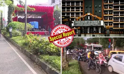 യോഗം നടത്തിയതാര്? ആരാണ് അനുമതി കൊടുത്തത്? ഉത്തരവുകള്‍ നഗ്‌നമായി ലംഘിക്കപ്പെട്ടു: സിപിഎം ഏരിയാ സമ്മേളനത്തിനായി തലസ്ഥാനത്ത് റോഡടച്ച് സ്റ്റേജ് കെട്ടിയതില്‍ പോലീസിനെ വിമര്‍ശിച്ച് ഹൈക്കോടതി; സത്യവാങ്മൂലം നല്‍കാന്‍ സര്‍ക്കാരിന് നിര്‍ദേശം