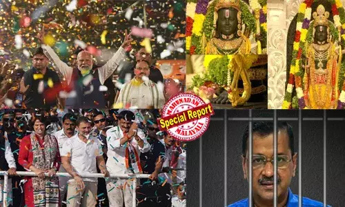 400 പ്ലസ് ഉന്നം വച്ച് ഗോദായിലിറങ്ങി ക്ഷീണം തട്ടിയെങ്കിലും തുടര്‍ച്ചയായ മൂന്നാം വട്ടവും ഭരണം പിടിച്ച എന്‍ഡിഎ; വീറോടെ തുടങ്ങി ഒടുക്കം ഉലഞ്ഞ ഇന്ത്യ മുന്നണി; രാഹുല്‍ഗാന്ധിയുടെ തിരിച്ചുവരവ്; പാര്‍ലമെന്റിന്റെ പടി കയറി പ്രിയങ്ക; കെജ്രിവാളിന്റെ ജയില്‍ വാസം; അയോധ്യയിലെ പ്രാണപ്രതിഷ്ഠ; സംഭവബഹുലമായ ഒരുവര്‍ഷം കടന്നുപോകുമ്പോള്‍