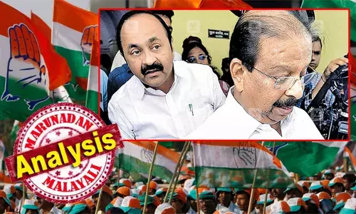 കെ സുധാകരനെ അധ്യക്ഷ സ്ഥാനത്തു നിന്നും മാറ്റാന്‍ തുടങ്ങിയ നിഴല്‍യുദ്ധം; അരുതെന്ന് പറയാതെ മൗനംപാലിച്ച് വി ഡി സതീശന്‍; ഒറ്റക്ക് വഴിവെട്ടാനുള്ള നീക്കത്തെ തടയാന്‍ രൂപം കൊണ്ടത് സതീശന്‍ വിരുദ്ധചേരി; നേതൃമാറ്റം ചര്‍ച്ചയിലില്ലെന്ന് ദേശീയ നേതൃത്വം; നിര്‍ണായമാകുക കെ സി വേണുഗോപാലിന്റെ തീരുമാനം