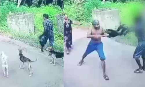 തിരുവനന്തപുരത്ത് മദ്യപാനത്തെ തുടര്‍ന്ന് തർക്കം; യുവാവിനെ നടുറോഡിലിട്ട് വെട്ടി; ഒരാൾക്ക് ഗുരുതര പരിക്ക്; ദൃശ്യങ്ങൾ പുറത്ത്