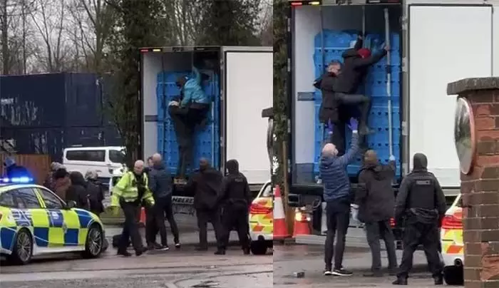 റഫ്രിജറേറ്റ് ചെയ്ത ലോറിയില് യു കെയിലേക്ക് കടക്കാന് ശ്രമം; 16 അനധികൃത കുടിയേറ്റക്കാരെ പിടികൂടി റഫ്രിജറേറ്റ് ചെയ്ത ലോറിയില് യു കെയിലേക്ക് കടക്കാന് ശ്രമം; 16 അനധികൃത കുടിയേറ്റക്കാരെ പിടികൂടി