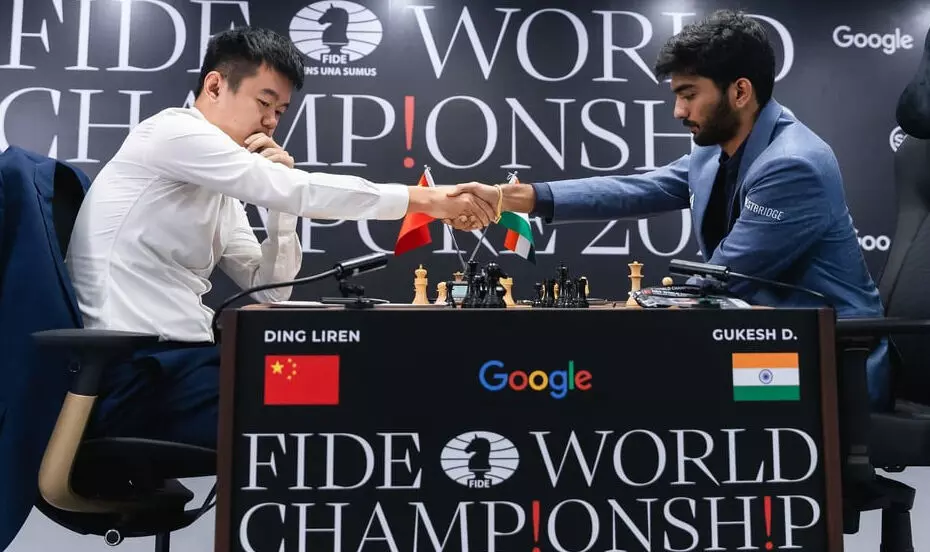 13-ാം റൗണ്ടില് സമനില; 6.5 പോയിന്റുമായി ഇരുവരും ഒപ്പത്തിനൊപ്പം; ഇന്ന് അവസാന ഗെയിം; ജയിക്കുന്നയാള് ചാപ്യംന് 13-ാം റൗണ്ടില് സമനില; 6.5 പോയിന്റുമായി ഇരുവരും ഒപ്പത്തിനൊപ്പം; ഇന്ന് അവസാന ഗെയിം; ജയിക്കുന്നയാള് ചാപ്യംന്