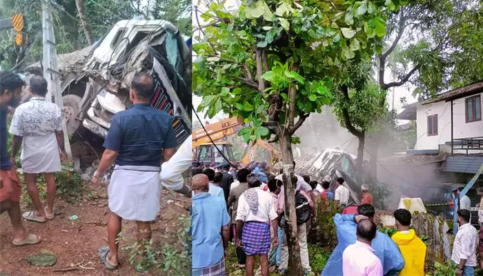 പാലക്കാട് കല്ലടിക്കോട്ട് ലോറി പാഞ്ഞുകയറി മൂന്നുകുട്ടികള്ക്ക് ദാരുണാന്ത്യം; മരിച്ചത് മൂന്നും വിദ്യാര്ഥിനികള്; ലോറി മറിഞ്ഞത് സ്കൂള് വിട്ടുനടന്നുപോവുക ആയിരുന്ന കുട്ടികളുടെ മുകളിലേക്ക്; അപകടത്തില് പെട്ടത് കരിമ്പ ഹയര് സെക്കന്ഡറി സ്കൂളിലെ കുട്ടികള്; അപകടം ലോറികള് കൂട്ടിയിടിച്ചതിനെ തുടര്ന്ന് പാലക്കാട് കല്ലടിക്കോട്ട് ലോറി പാഞ്ഞുകയറി മൂന്നുകുട്ടികള്ക്ക് ദാരുണാന്ത്യം; മരിച്ചത് മൂന്നും വിദ്യാര്ഥിനികള്; ലോറി മറിഞ്ഞത് സ്കൂള് വിട്ടുനടന്നുപോവുക ആയിരുന്ന കുട്ടികളുടെ മുകളിലേക്ക്; അപകടത്തില് പെട്ടത് കരിമ്പ ഹയര് സെക്കന്ഡറി സ്കൂളിലെ കുട്ടികള്; അപകടം ലോറികള് കൂട്ടിയിടിച്ചതിനെ തുടര്ന്ന്
