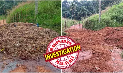 പരിസരമാകെ ദുർഗന്ധം; കാൽനട യാത്രക്കാർ ഇതുവഴി നടക്കുന്നത് മൂക്കുപൊത്തി; ദുരിതത്തിലായി നാട്; ഇരുട്ടിന്റെ മറവിൽ ലോഡ് കണക്കിന് കോഴിമാലിന്യം തള്ളുന്നു; തെരുവുനായ ശല്യവും രൂക്ഷം; തലയിൽ കൈവച്ച് നാട്ടുകാർ; പോലീസിൽ പരാതി നൽകി പ്രദേശവാസികൾ; നെറികെട്ട് ജെസിബി യെ വിളിച്ചുവരുത്തി ചെയ്തത്!