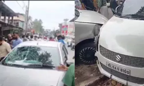 മലപ്പുറത്ത് പരീക്ഷ കഴിഞ്ഞ് മടങ്ങുകയായിരുന്ന വിദ്യാര്‍ത്ഥികള്‍ക്ക് നേരെ കാര്‍ പാഞ്ഞുകയറി; മൂന്ന് വിദ്യാര്‍ഥികള്‍ക്ക് പരിക്കേറ്റു