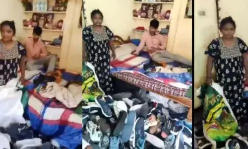 അയല്‍വീടുകളില്‍ നിന്നും ആരും കാണാതെ ചെരുപ്പുകള്‍ മോഷ്ടിക്കും; ഭാര്യയും ഭര്‍ത്താവും ചേര്‍ന്ന് മോഷണം: ചെരുപ്പുകള്‍ വാരാന്ത്യ ചന്തകളില്‍ വിറ്റഴിക്കും; സിസിടിവി ദൃശ്യങ്ങള്‍ സംശയം തോന്നി പിന്തുടര്‍ന്ന് നാട്ടുകാര്‍ ചെരിപ്പ് കള്ളന്മാരെ കൈയ്യോടെ പിടികൂടി