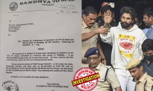 താരങ്ങളും അണിയറ പ്രവര്‍ത്തകരും തിയറ്ററില്‍ എത്തുമെന്ന് അറിയിച്ചിരുന്നു;  മതിയായ സംരക്ഷണം ആവശ്യപ്പെട്ട് കത്ത് നല്‍കിയത് ചിക്ടപള്ളി സ്റ്റേഷനില്‍;  അല്ലു അര്‍ജുന്‍ തീയറ്ററില്‍ എത്തുന്ന കാര്യം അറിയിച്ചില്ലെന്ന പൊലിസ് വാദം തള്ളി തിയേറ്റര്‍ ഉടമ