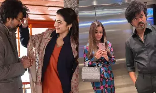 കീര്‍ത്തിയുടെ വിവാഹത്തില്‍ പങ്കെടുക്കാന്‍ ഗോവയിലേക്ക് പ്രൈവറ്റ് ജെറ്റില്‍ യാത്ര; ലിഫ്റ്റിന്റെ കണ്ണാടിയില്‍ എടുത്ത സെല്‍ഫിയില്‍ വിജയ്യും തൃഷയും; ഇരുവരും പ്രണയത്തിലെന്ന് സോഷ്യല്‍ മീഡിയ;  ജസ്റ്റിസ് ഫോര്‍ സംഗീത ഹാഷ് ടാഗ് പങ്കുവച്ച് ഒരു വിഭാഗം ആരാധകര്‍