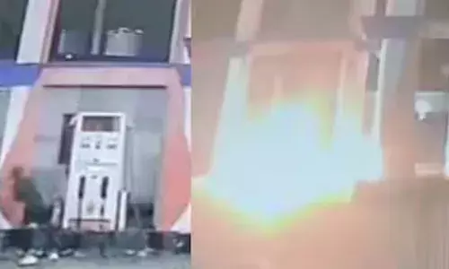 ജിപേ സന്ദേശം എത്താൻ വൈകിയതിൽ പ്രകോപനം; ജീവനക്കാരനെ തല്ലിച്ചതച്ചു; പണവും സ്വർണവും തട്ടി; പിന്നാലെ പെട്രോൾ പമ്പിന് തീയിട്ട് ക്രൂരത; സംഭവം രാജസ്ഥാനിൽ