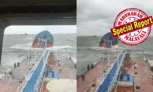 റഷ്യക്കും ക്രിമിയക്കും ഇടയില്‍ ശക്തമായ കൊടുങ്കാറ്റ്; കൊടുങ്കാറ്റില്‍ പെട്ട റഷ്യന്‍ എണ്ണക്കപ്പല്‍ രണ്ടായി പിളര്‍ന്നു; അതിവേഗം മുങ്ങിക്കൊണ്ടിരിക്കുന്ന കപ്പലില്‍ 4300 ടണ്‍ എണ്ണ;  ജീവനക്കാരെ രക്ഷപെടുത്താന്‍ ശ്രമം ഊര്‍ജ്ജിതം