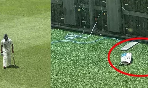 ഔട്ടായി ഡ്രസിങ് റൂമിലക്കു മടങ്ങവെ രണ്ടു ഗ്ലൗസുകളും ഡഗൗട്ടിനു മുന്നില്‍ ഉപേക്ഷിച്ച് രോഹിത് ശര്‍മ; രോഹിത് വിരമിക്കുകയാണെന്ന നിര്‍ണായക സൂചനയെന്ന് ആരാധകര്‍