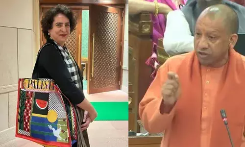 കോണ്‍ഗ്രസ് നേതാക്കള്‍ പലസ്തീന്‍ ബാഗുമായി നടക്കുന്നു; ഒന്നര ലക്ഷം രൂപയിലേറെ ശമ്പളമുള്ള യുപി സ്വദേശികളായ 5600 യുവാക്കള്‍ ഇസ്രായേലിലുണ്ട്;  പ്രിയങ്കയെ പരിഹസിച്ച് യോഗി ആദിത്യനാഥ്