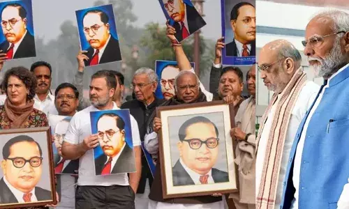 അംബേദ്കറിനെ അമിത് ഷാ അപമാനിച്ചുവെന്ന് പ്രതിപക്ഷം;  രാജിയാവശ്യപ്പെട്ട് പ്രതിഷേധം കടുപ്പിച്ചു; ഇരു സഭകളും നിര്‍ത്തിവെച്ചു;  അംബേദ്കറോട് കോണ്‍ഗ്രസ് ചെയ്ത അനിതീ എടുത്തുപറഞ്ഞ് നരേന്ദ്രമോദിയുടെ പ്രതിരോധം; മറുപടിയുമായി ഖാര്‍ഗെ