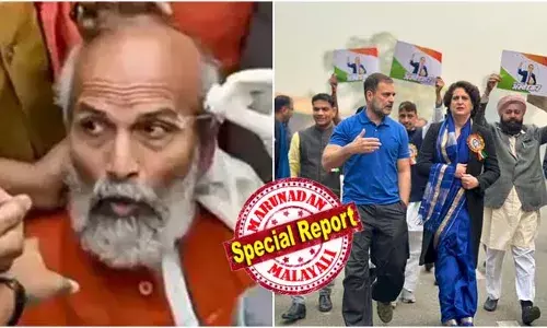 വെള്ള  മാറ്റി നീല കളര്‍ ടി-ഷര്‍ട്ടുമായി രാഹുല്‍ ഗാന്ധി; പാര്‍ലമെന്റിലേക്ക് പ്രതിഷേധ മാര്‍ച്ച് സംഘടിപ്പിച്ചു എംപി മാര്‍; അംബേദ്കര്‍ വഴികാട്ടി; കോണ്‍ഗ്രസ് പൊതുജനങ്ങളെ തെറ്റിദ്ധരിപ്പിക്കുന്നുവെന്ന് ബി.ജെ.പി. എം.പി.മാരും;  പാര്‍ലമെന്റ് വളപ്പില്‍ നാടകീയ രംഗങ്ങള്‍