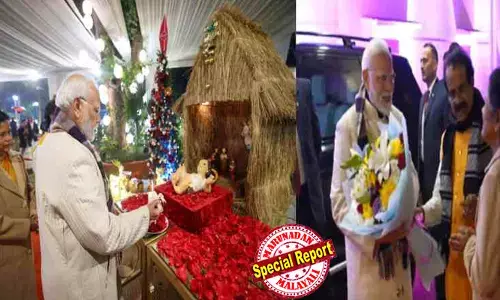 ഈസ്റ്റര്‍ ദിനത്തില്‍ ഡല്‍ഹിയിലെ സേക്രഡ് ഹാര്‍ട്ട് കത്തീഡ്രലില്‍ സന്ദര്‍ശിച്ചത് ശുഭസൂചന; കേരളത്തിലെ ക്രൈസ്തവ ഭവനങ്ങളിലേക്കും പള്ളികളിലേക്കും സ്‌നേഹയാത്ര; ഇത്തവണ ഡല്‍ഹിയില്‍ വമ്പന്‍ ക്രിസ്മസ് ആഘോഷം;  ജോര്‍ജ്ജ് കുര്യന്റെ വസതിയില്‍ പ്രധാനമന്ത്രിക്ക് ഒപ്പം ഒന്നിച്ചത് വിവിധ സഭകളുടെ പുരോഹിതന്മാര്‍; സഭ നേതൃത്വം ബിജെപിയോട് കൂടുതല്‍ അടുക്കുമ്പോള്‍