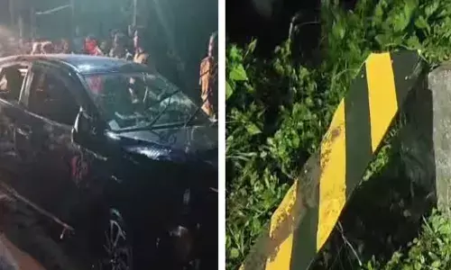 നിയന്ത്രണം വിട്ട കാര്‍ പാലത്തിന് സമീപത്തെ മരക്കുറ്റിയില്‍ ഇടിച്ചു മറിഞ്ഞു; കാറില്‍ നിന്നും തെറിച്ച് പുറത്തേക്ക് വീണ കുഞ്ഞിന്റെ മുകളിലേക്ക് കാര്‍ മറിഞ്ഞു: നെടുമങ്ങാടുണ്ടായ അപകടത്തില്‍ രണ്ടര വയസുകാരന് ദാരുണാന്ത്യം