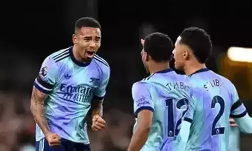 ഇംഗ്ലീഷ് പ്രീമിയര്‍ ലീഗ്; ഗബ്രിയേല്‍ ജീസസിന്റെ ഇരട്ട ഗോള്‍ മികവില്‍ തകര്‍പ്പന്‍ ജയവുമായി ആഴ്‌സണല്‍