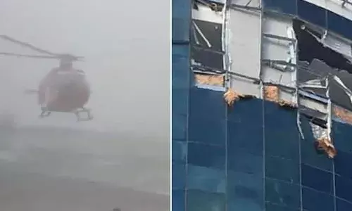 ആശുപത്രിയുടെ നാലാം നിലയിലേക്ക് വന്നിടിച്ച് ഹെലികോപ്റ്റര്‍; സംഭവം ടേക്ക് ഓഫ് ചെയ്യുന്നതിനിടെ; ഡോക്ടര്‍ അടക്കം നാല് പേര്‍ക്ക് ദാരുണാന്ത്യം