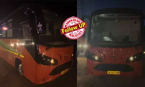 തലശേരിയില്‍ വിവാഹത്തിന് ആളെ എത്തിച്ച ശേഷം പൊന്നാനിയിലേക്ക് മടങ്ങവേ കരിമ്പനപാലത്ത് കാരവന്‍ നിര്‍ത്തിയിട്ടു; വാഹനം ഒതുക്കി ഉറങ്ങാന്‍ കിടന്നെന്ന് നിഗമനം; രണ്ടുപേരുടെ മരണത്തിന് കാരണം എസി വാതക ചോര്‍ച്ചയെന്ന് സംശയം; അന്വേഷണവുമായി പൊലീസ്