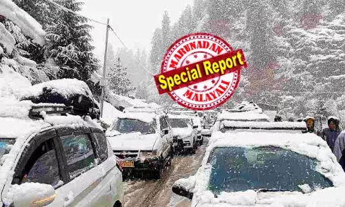 മണാലിയിൽ കനത്ത മഞ്ഞുവീഴ്ച്ച; നീണ്ട ഗതാഗത കുരുക്ക്; ആയിരത്തോളം വാഹനങ്ങൾ കുടുങ്ങി കിടക്കുന്നതായി വിവരങ്ങൾ; തണുത്ത് വിറച്ച് സഞ്ചാരികൾ; കെണിയിൽ പെട്ടത് ക്രിസ്മസ് ആഘോഷിക്കാനെത്തിയവർ; പോലീസ് സ്ഥലത്തെത്തി; രക്ഷാപ്രവർത്തനം തുടരുന്നു; മനസ് ഒന്ന് കൂളാക്കാൻ എത്തിയവർക്ക് സംഭവിച്ചത്!