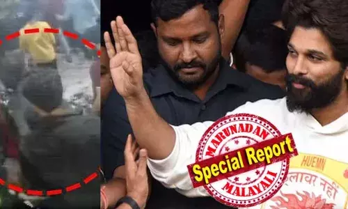 അല്ലു പറഞ്ഞതെല്ലാം നുണ...! സിസി ടിവിയില്‍ നടുക്കുന്ന സത്യങ്ങള്‍; മരിച്ച രേവതിയെ ബൗണ്‍സര്‍മാര്‍ തൂക്കി എടുത്ത് പുറത്തേക്ക് കൊണ്ടു വന്നതായി ദൃശ്യങ്ങള്‍; വടികള്‍ ഉപയോഗിച്ച് ആളുകളെ തല്ലി സ്വകാര്യ സെക്യൂരിറ്റി സംഘം; സന്ധ്യാ തീയറ്ററിലെ ദൃശ്യങ്ങള്‍ പോലീസ് പുറത്തുവിട്ടതോടെ അല്ലുവിന് കുരുക്ക്; ബൗണ്‍സര്‍ ആന്റണി അറസ്റ്റില്‍