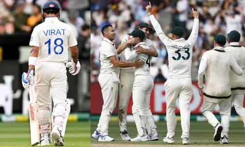 സെഞ്ചുറിയിലേക്ക് കുതിച്ച യശസ്വിയെ റണ്‍ ഔട്ടാക്കി പാറ്റ് കമ്മിന്‍സ്; തൊട്ടുപിന്നാലെ കോലിയെയും വീഴ്ത്തി;  നൈറ്റ്വാച്ച്മാന്‍ ആകാശ് ദീപും വന്നപോലെ മടങ്ങി;  മെല്‍ബണില്‍ ഇന്ത്യയ്ക്ക് അഞ്ചു വിക്കറ്റ് നഷ്ടം;  ബോക്‌സിങ് ഡേ ടെസ്റ്റില്‍ പിടിമുറുക്കി ഓസ്ട്രേലിയ